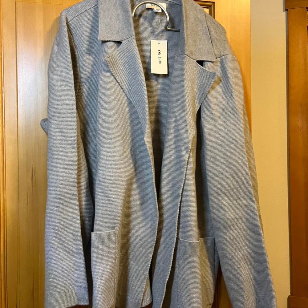 On 34th sweater blazer